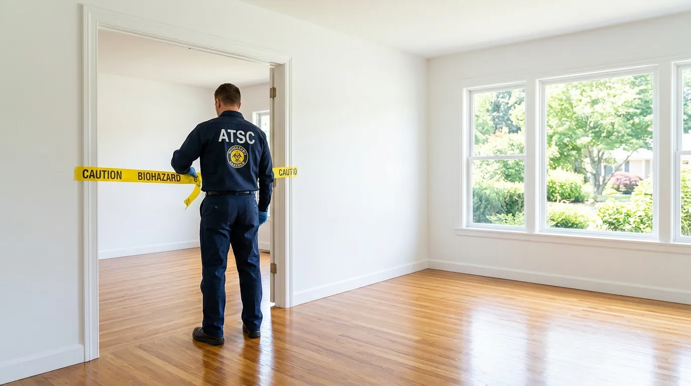 Certified biohazard cleanup crew performing Crime Scene Cleanup in Rockford